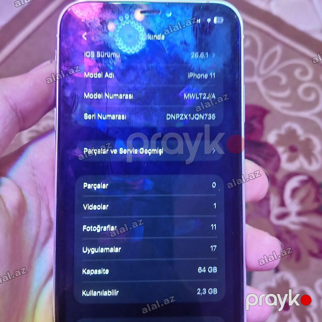 IPhone 11, 64 GB, Gümüşü, Face ID — Elektronika, Ağcabədi (3)