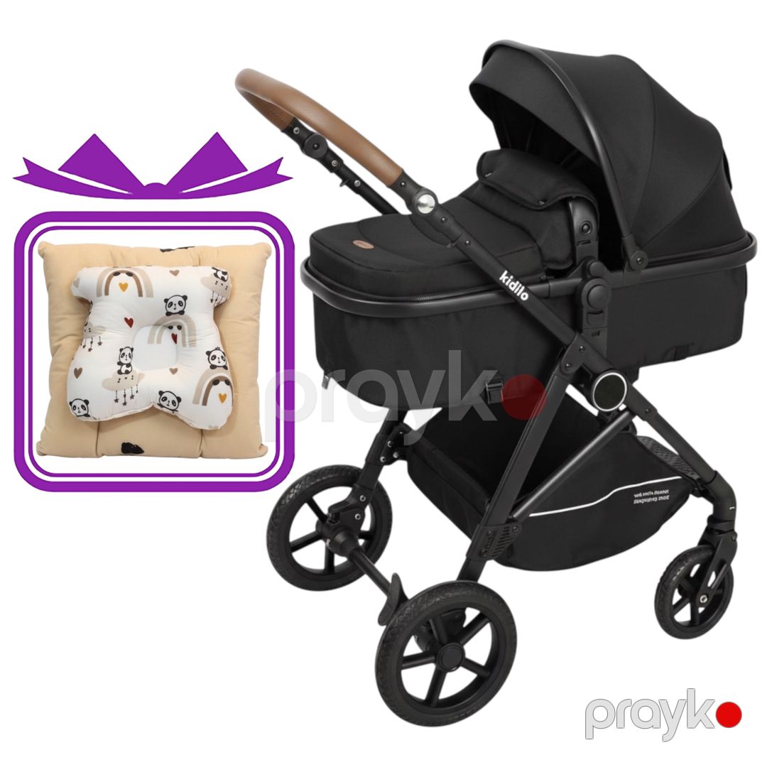 Uşaq arabası Kidilo K08 Black + ortopedik uşaq arabası içliyi Hədiyyə — Mallar, Bakı