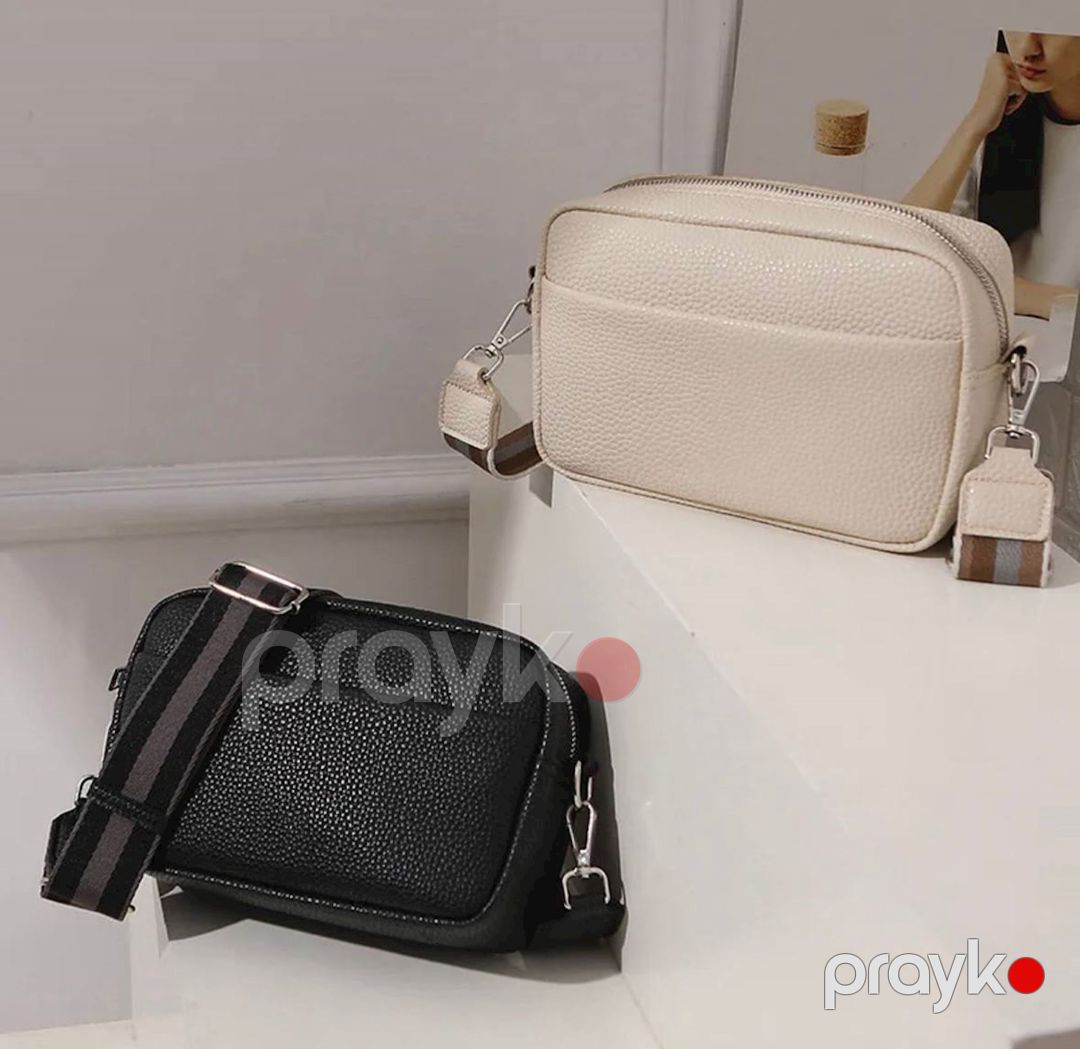 Qadınlar üçün kross-bodi çanta FB1745, eko dəri, Black — Mallar, Bakı (2)