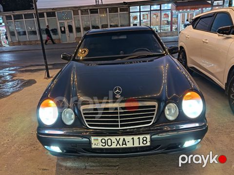 Mercedes-Benz E-Class (W210) sedan - Ban növü: sedan, qara rəng — Bakı