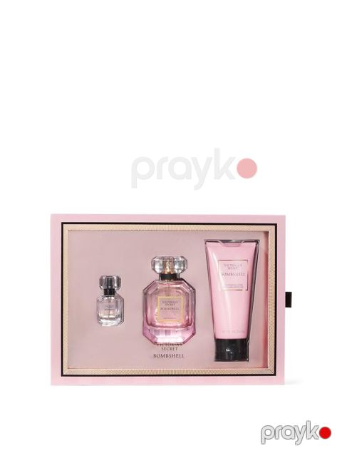Victoria's Secret Bombshell ətir dəsti (ətir 50 ml + miniatür ətir 7 ml + bədən üçün losyon 100 ml) — Bakı