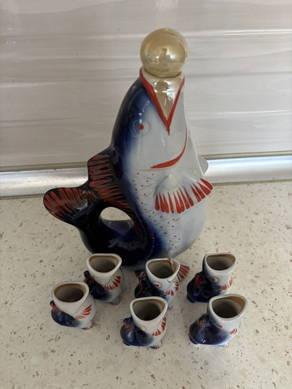 Rəng - Göy, Keramika, 7, Ssri — Süfrə qabı, Bakı (2)