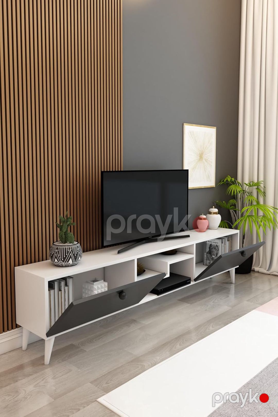 TV üçün tumba Ev Plus 12116088, Ldsp, 180x35x45 sm — Mallar, Bakı (3)