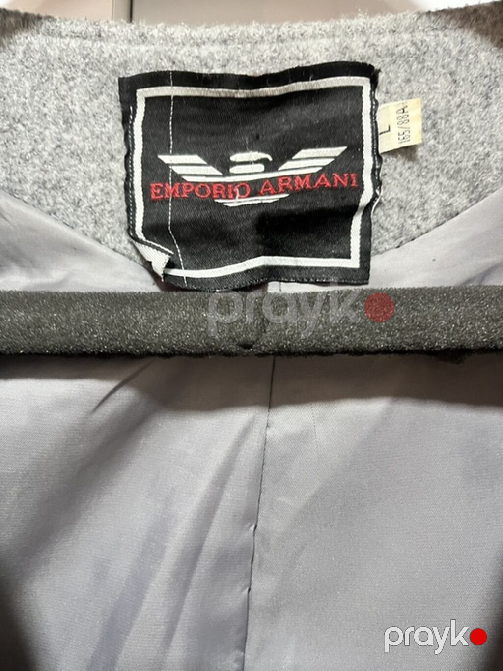 Palto, Emporio Armani, L, rəng - Boz — Palto, Bakı (3)