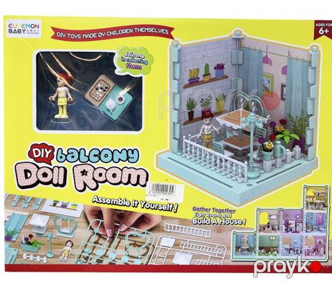 Kukla evi DİY Balcony Doll Room 6788-7 — Bakı