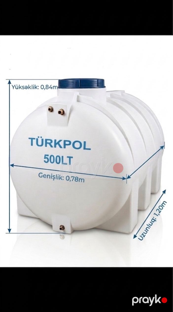 Çən 2406785, polietilen, 500 l — Mallar, Bakı (2)