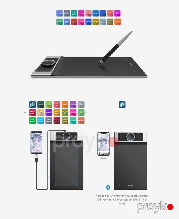 Qrafik planşet "Xp-pen Deco PRO MW" — Planshetlər, Bakı (5)