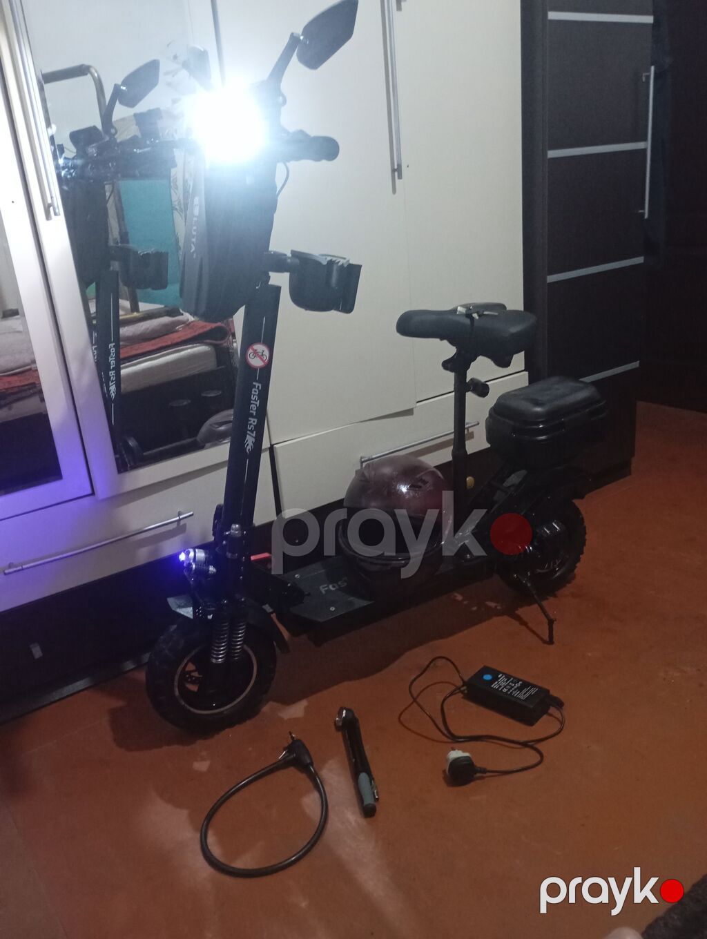 Elektrik skuter – güclü off-road təkərlər və oturacaqlı komplekt — Skuterlər, Digah (9)