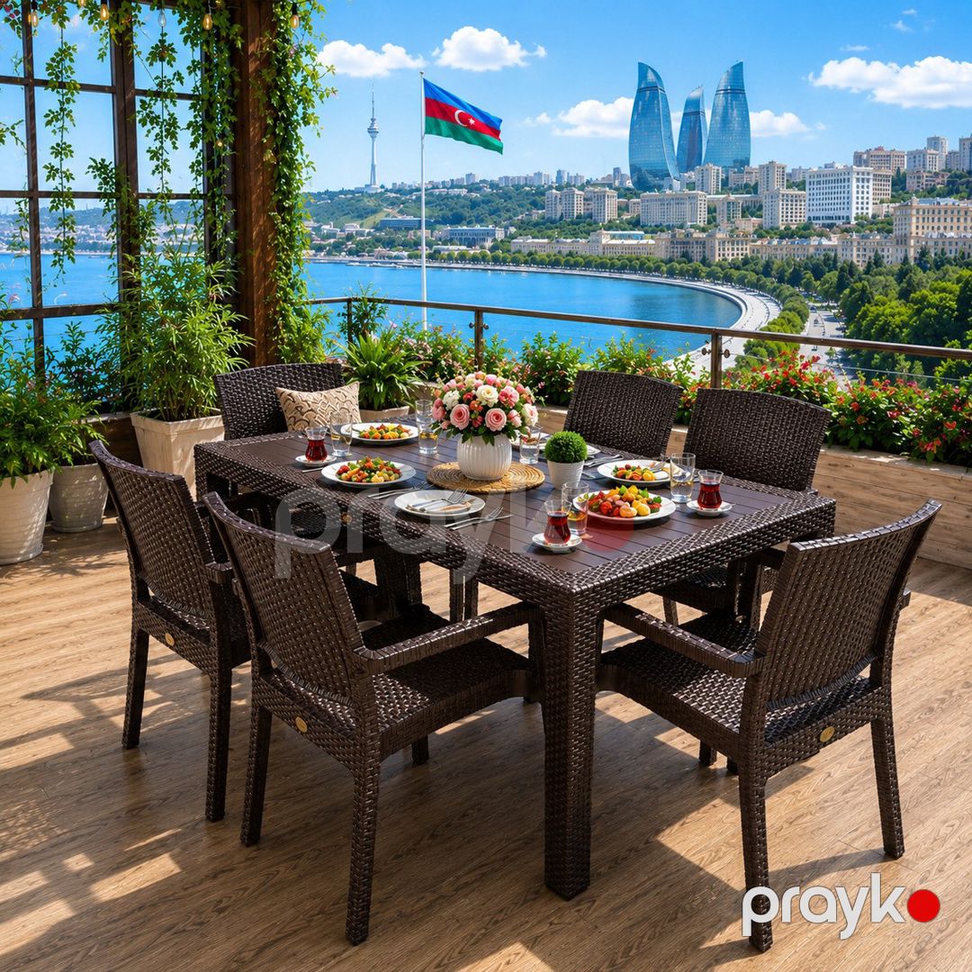 Bağ üçün masa və oturacaqlar — Mebel, Bakı (3)