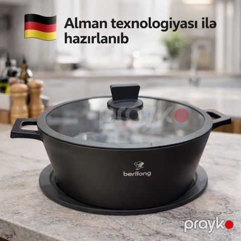 Qazan Berllong, greblon, 6700 ml, 36 sm — Bakı