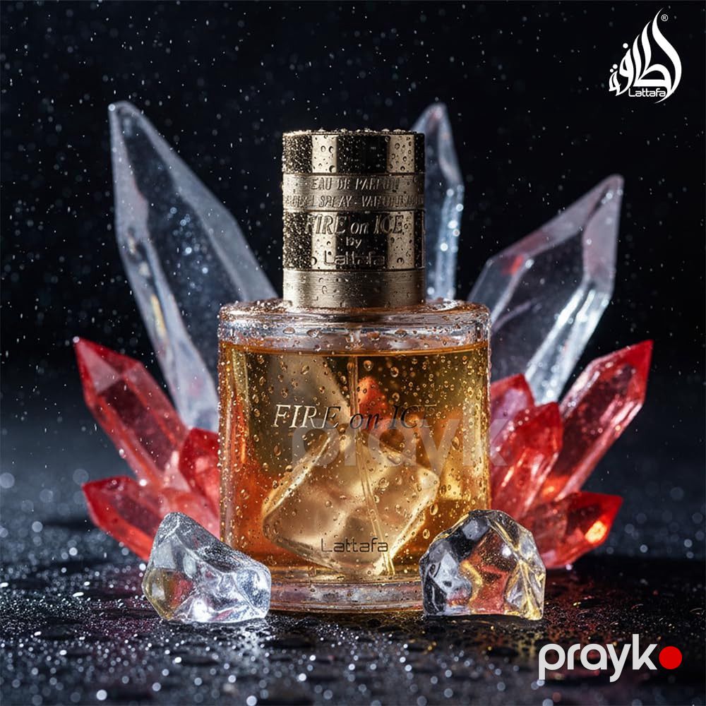 Lattafa Perfumes Fire On Ice uniseks ətir suyu 110 ml — Mallar, Bakı (2)