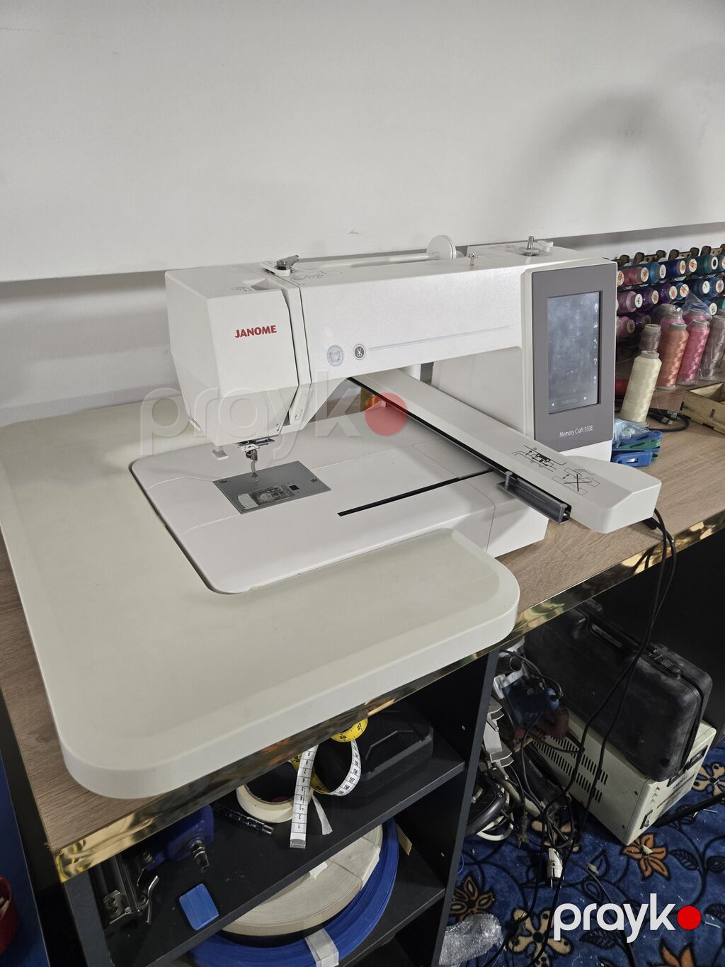 Janome Memory Craft 550E – kompüterləşdirilmiş naxışma (embroidery) — Tikiş və işəmə maşınları, Mingəçevir (2)