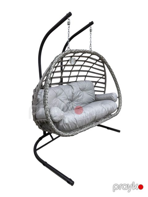 Bağ yelləncəyi Capri Swings Oylat MyGardenBaku_10025, 2 nəfərlik, boz — Bakı