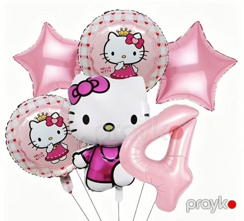 Hello Kitty temalı folqa şar dəsti - Dəst tərkibi: - 1 ədəd böyük — Bakı