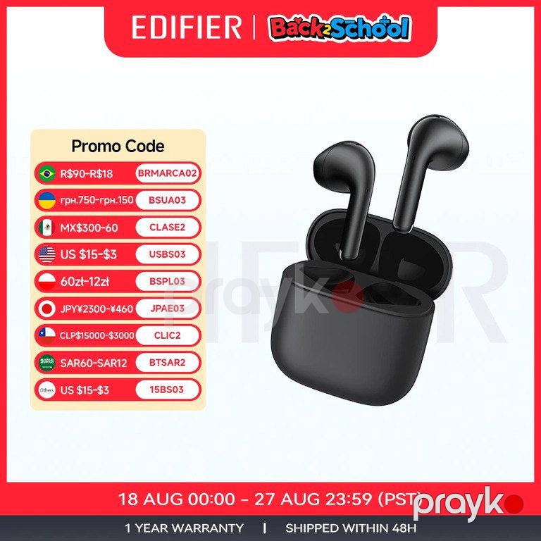 Edifier Headphones X2 Plus Black BT V6.0 — Səs texnikası, Bakı (4)