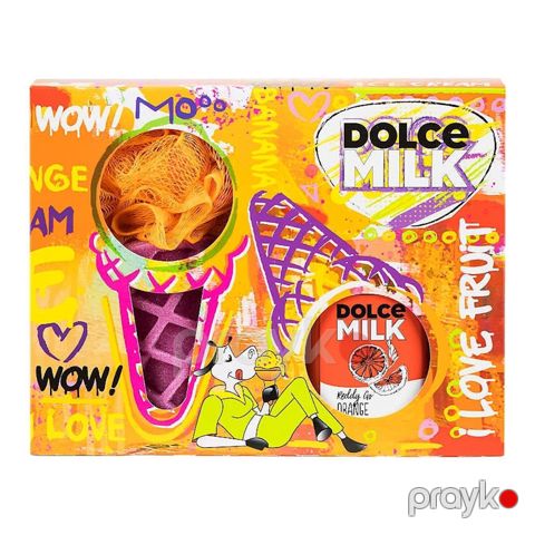 Bədən qulluğu dəsti Dolce Milk Ice Cream 314 (duş geli 300 ml + hamam lifi) — Bakı