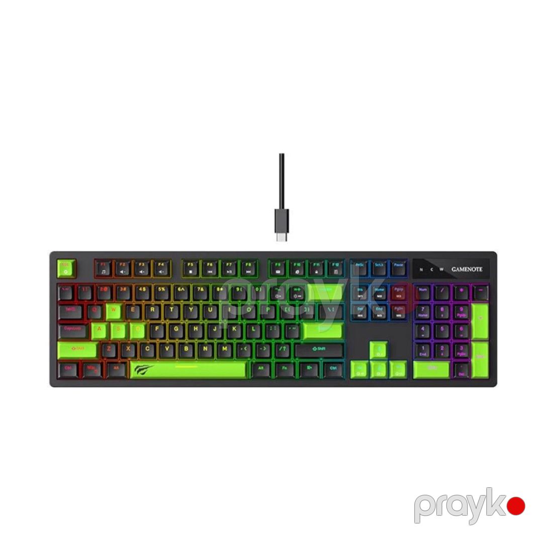 Havit kombo - Havit KB893L +Havit MS957 Mouse + Havit H2002d 3.5mm Qulaqlıq — Periferik cihazlar, Bakı (2)