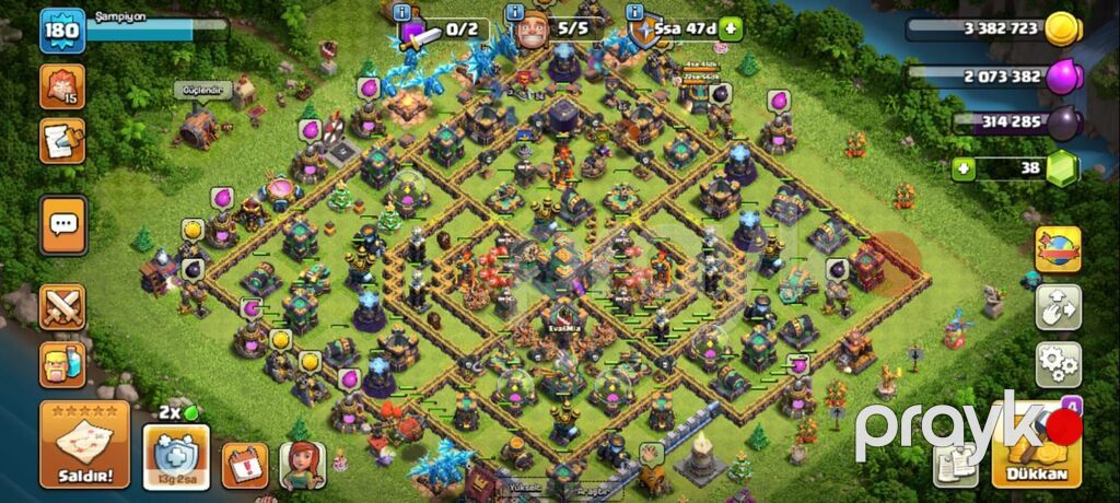 Clash of Clans oyun hesabı – yüksək inkişaf etmiş əsas kənd — Digər, Salyan (2)