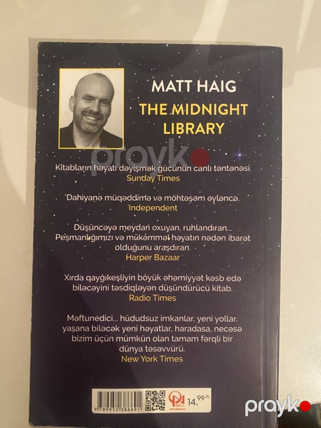 Gecəyarı Kitabxanası (The Midnight Library) – Matt Haig Tərcümə: Aqil — Kitablar, Bakı (2)