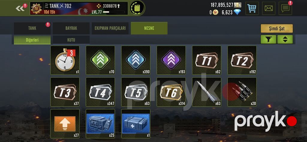 Oyun hesabı – Tank Battle/War simulyatoru (LVL 77) - Hesabda çoxsaylı — Avtomobillər, Bakı (5)