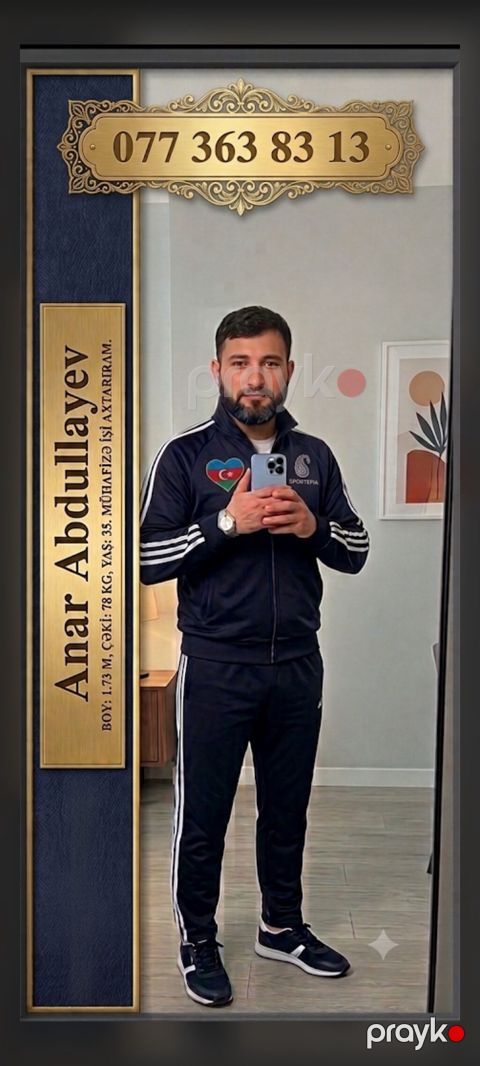 Mühafizəçi, Kişi, 35 yaş, 5 ildən artıq təcrübə