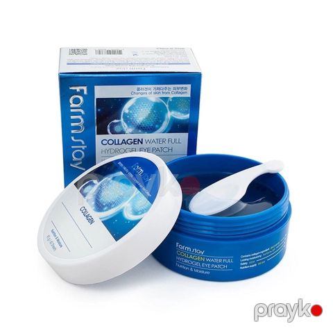 Göz altı patçlar FarmStay Collagen Water Full Hydrogel Eye Patch kollagen ilə, 60 ədəd — Bakı