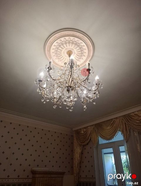 Çılçıraq, 10 və daha çox lampa, Xrustal