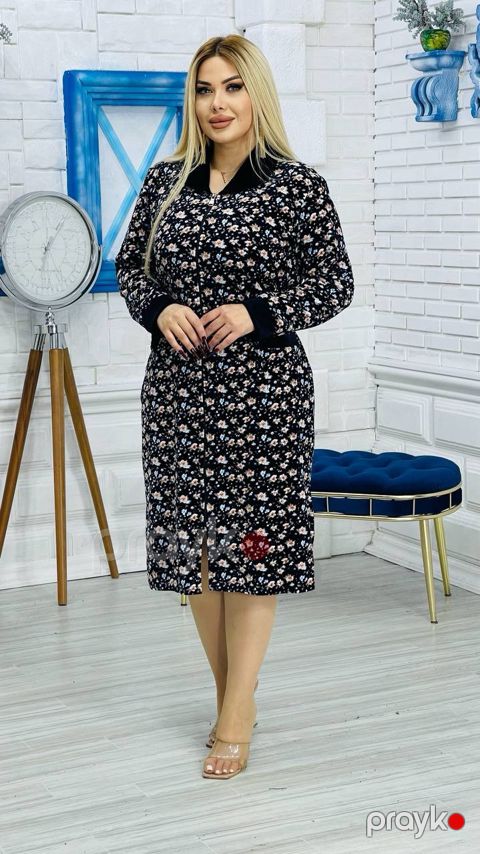 Ev xələti, qara, velür, ölçü 4XL — Bakı