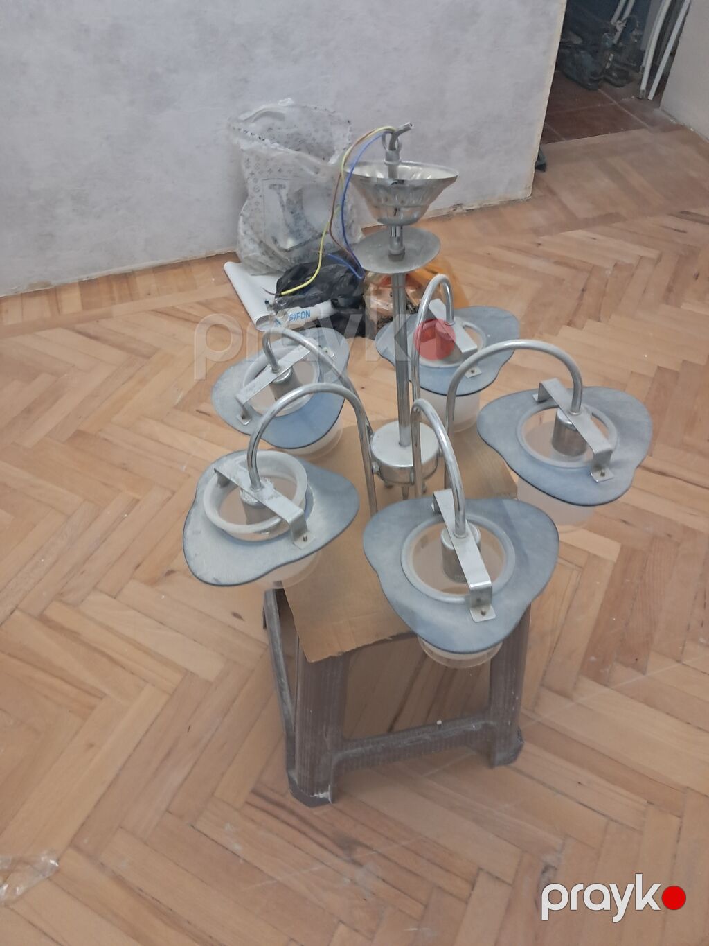 Çılçıraq, 6 lampa, Metal — Tavan is?qlar? v? cilc?raqlar, Bakı (2)