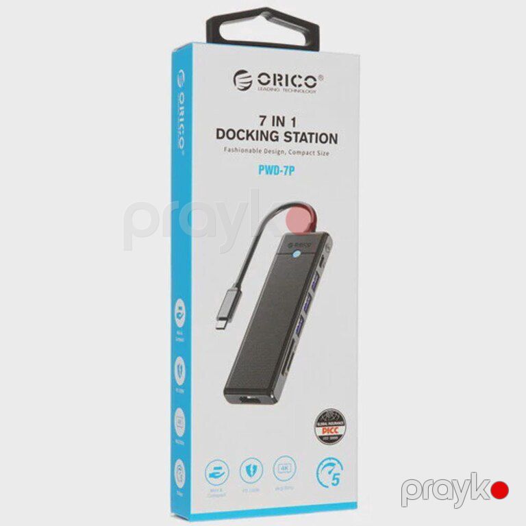 Ds ORICO-PWD-7P-BK-EP 7-in-1 — Periferik cihazlar, Bakı (4)