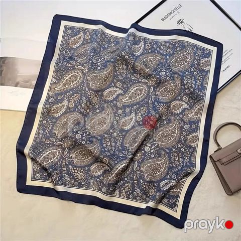 Yaylıq qadınlar üçün ML_3705, göy, 65x65 sm