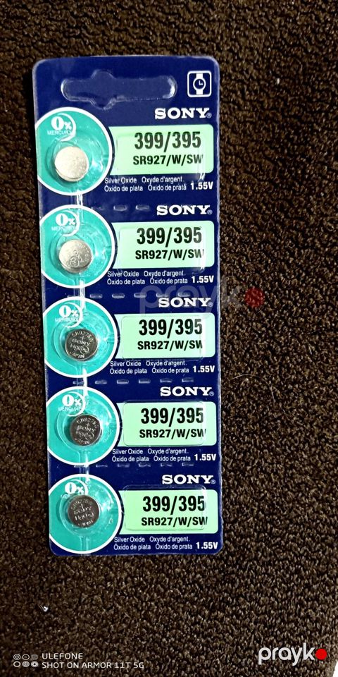 Sony SR927W/SW (399/395) gümüş‑oksid saat batareyaları – 1.55V — Bakı
