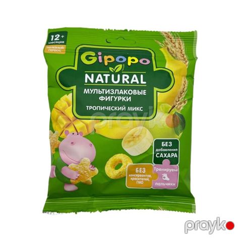 Uşaqlar üçün peçenye Gıpopo 5428 qarğıdalı çubuqları banan və vanil ilə, 20 q — Bakı