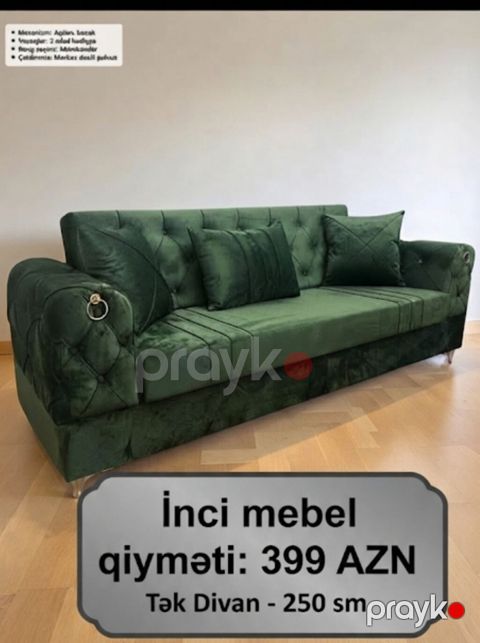 Divan, Yeni, Açılan, Bazalı, Parça, Şəhərdaxili pulsuz çatdırılma — Bakı