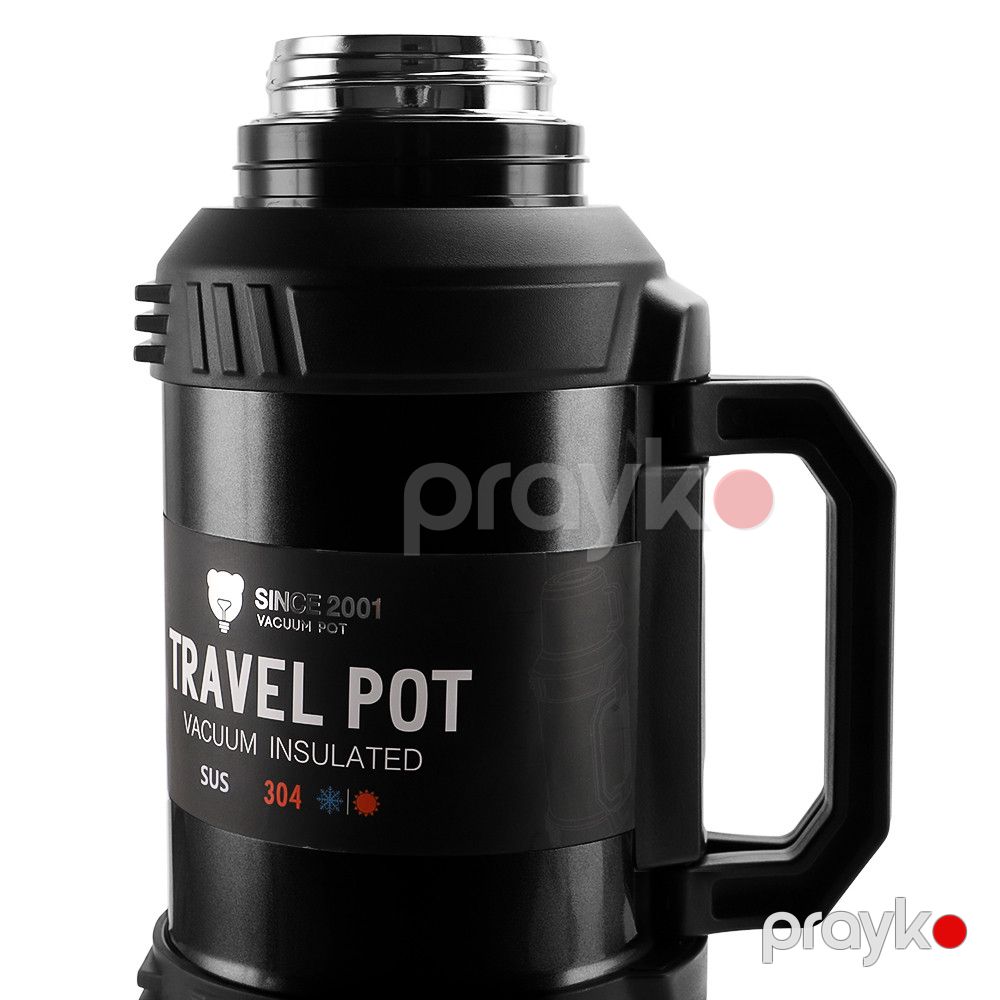 Termos Wexen, 4000 ml, paslanmayan polad, qara — Mallar, Bakı (2)