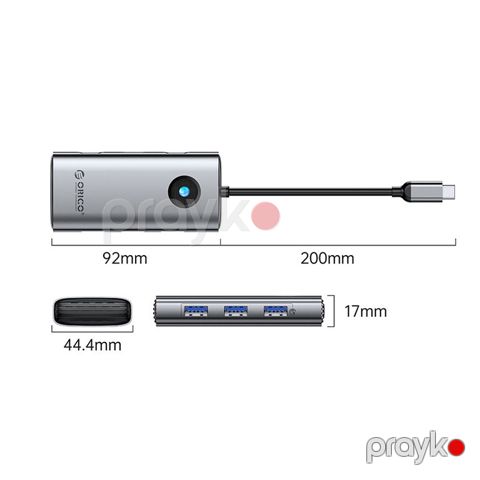 Orıco PW11-6P 6-in-1 usb-c Hub — Bakı
