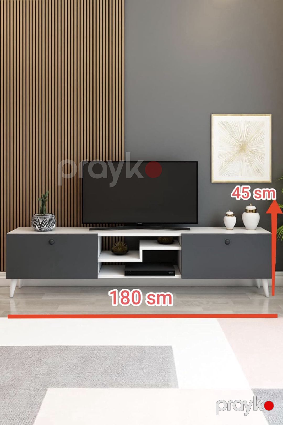 TV üçün tumba Ev Plus 12116088, Ldsp, 180x35x45 sm — Mallar, Bakı (2)