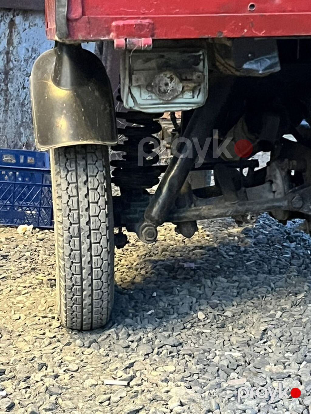 Yük daşımaq üçün üçtəkərli motoaraba - Konstruksiya: Öndə motosiklet — Yük maşınları, Gəncə (4)