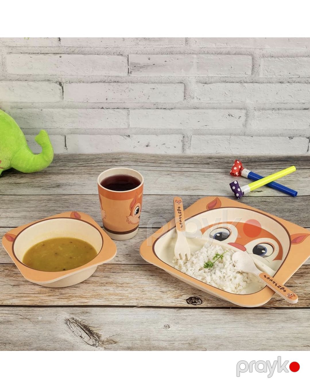 Uşaqlar üçün bəslənmə qabı dəsti Zootopia, keramika, 5 əşya — Mallar, Bakı (2)
