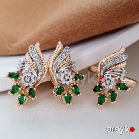 Bijuteriya dəsti sırğa və üzük 27393 — Bakı