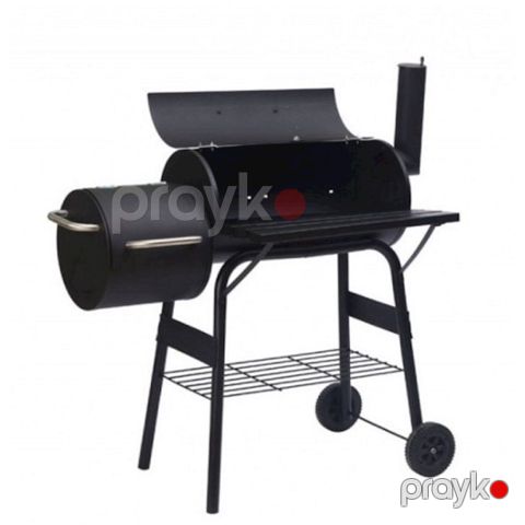 Kömür üstü manqal BBQ 2035, 45x70x105 sm, metal, qara — Bakı