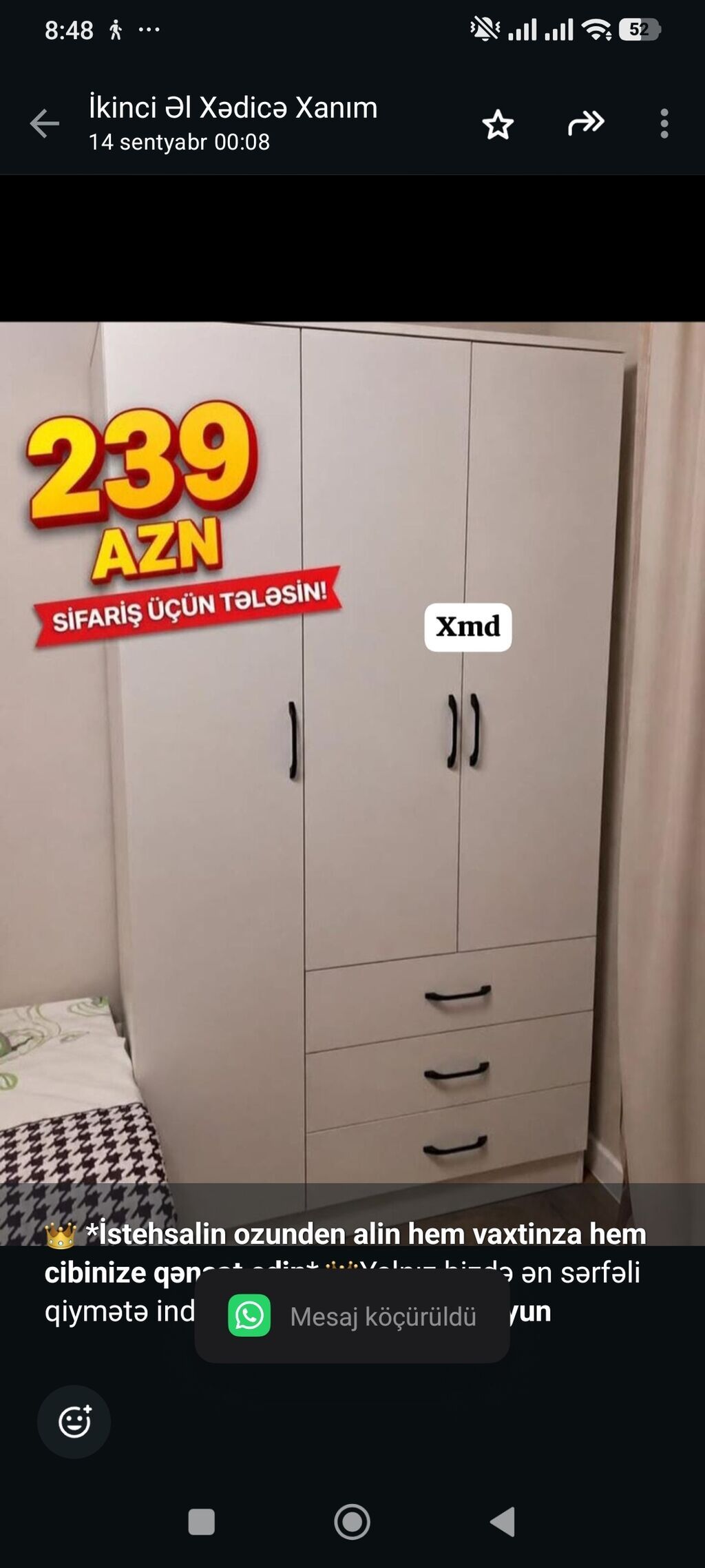 İstehsalin ozunden alin hem vaxtinza hem cibinize qənaət edin — Şkaflar, Bakı