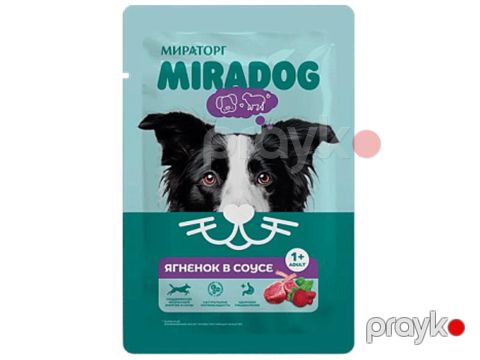 Nəm yem itlər üçün Мираторг Quzu əti sousda 75 g — Bakı