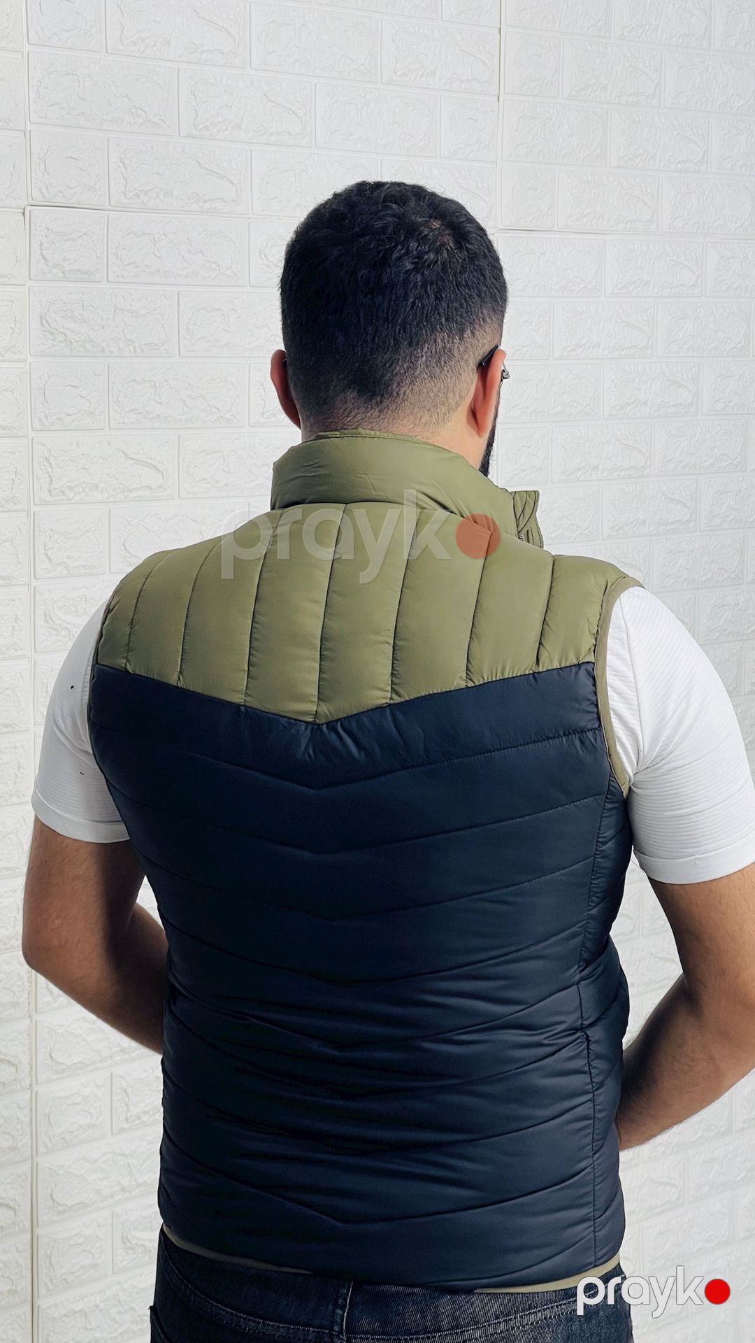Kişilər üçün qalın jilet 1415-17710, qara, polyester, ölçü L — Mallar, Bakı (3)