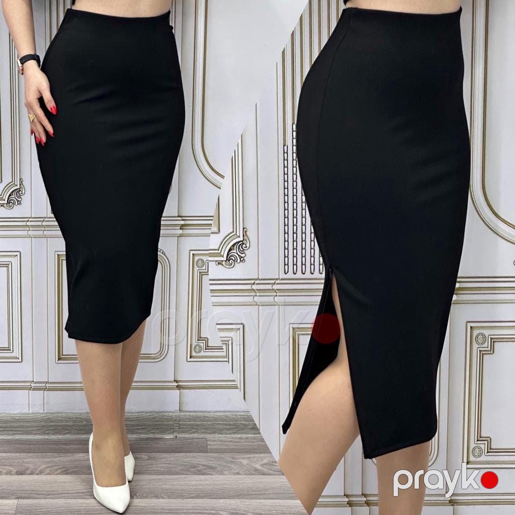 Qadın ətəyi No brand, Dar ətək, 40 ölçü, Qara, Elastan — Mallar, Bakı (2)
