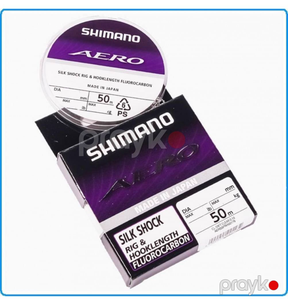 Fluorokarbon tilov ipi Shimano Aero Silk Shock 0.255mm 50m 5.35 kq Şəffaf — Mallar, Bakı (2)