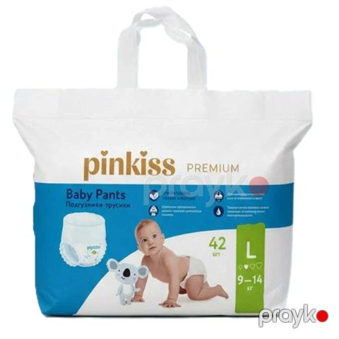 Tuman bez uşaqlar üçün Pinkiss Premium, ölçü L (9-14 kq), 42 əd — Bakı