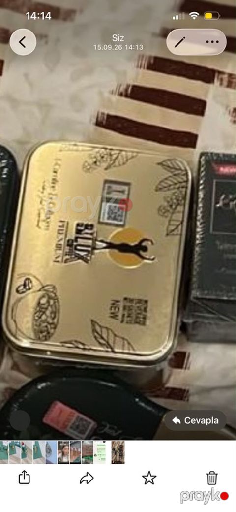 Metal qutuya qablaşdırılmış “Black Treasure” qəhvə dənələri - Brend — Masazır