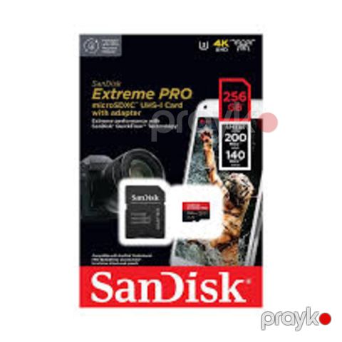 SD Kart "SanDisk 256GB Extreme PRO Sdxc Uhs-ı Card - V30, 4K UHD, SD Card - SDSDXXD-256G-GN4IN — Bakı