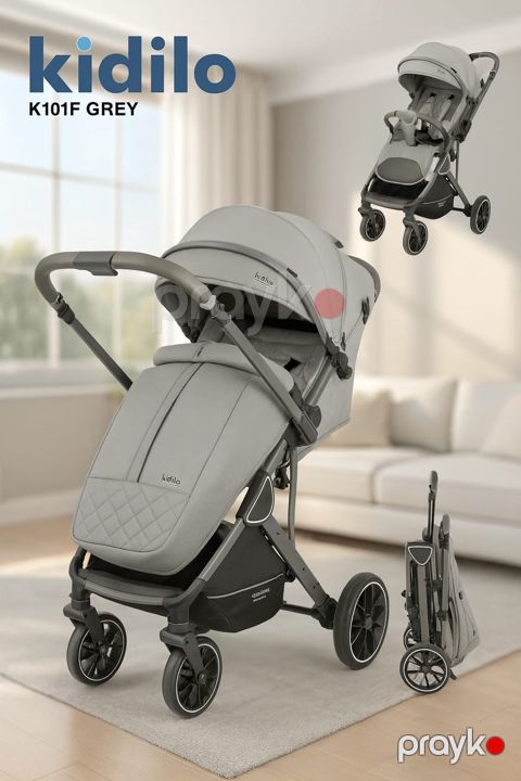 Uşaq arabası Kidilo VP_101F Grey — Bakı